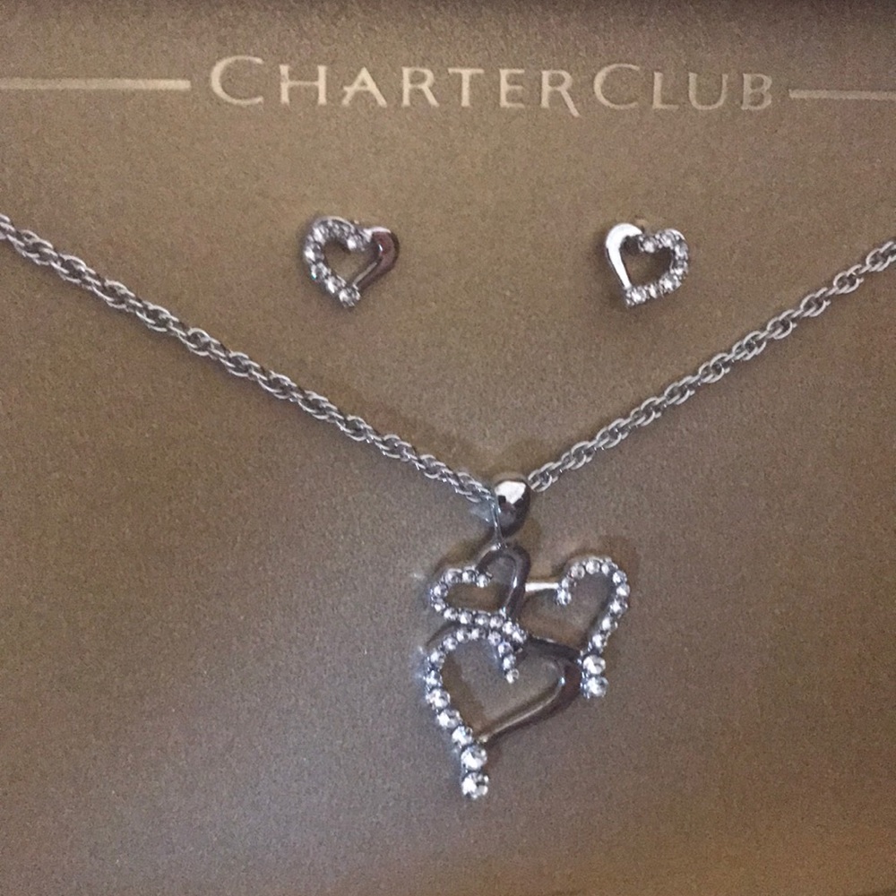 Heart jewelry set